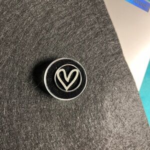 Silver Heart plate Large